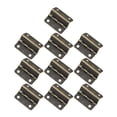 thumbnail image 1 of 10pcs Iron Plating Four-hole Hinge Wooden Box Inside Outside Installation Hinge, 1 of 6