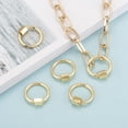 thumbnail image 6 of Brass Screw Carabiner Lock Charms for Necklaces Making Quick Links Round Ring Golden 20x19x2mm Screw: 6x5.5mm, 6 of 7