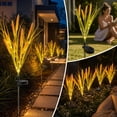 thumbnail image 6 of Akmoler Outdoor Solar Lights, 7 Led Wheats Solar Lights Waterproof, Fall Outdoor Decor, Yellow | Flower Lights, Auto On/Off, Garden Decor for Pathway, Yard, Patio, Gardening Gifts for Women, 6 of 9