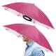 thumbnail image 1 of Sombrero Paraguas con Banda de 26" [2 Pcs] - Sombrero Paraguas Plegable Manos Libres para Uso en Pesca, Jardinería, Senderismo y Camping [Rojo Rosa], 1 of 7