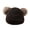 Black, variant on Visland Toddler Baby Winter Double Pompoms Soft Warm Knitted Cap Hat Elastic Beanie