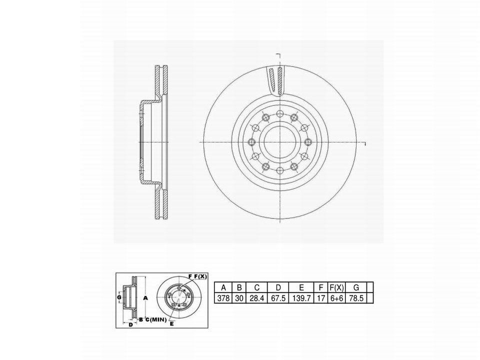 Winstop Brake Rotor, Front WS252702, Ram 1500 2023-2019