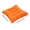 Orange #4, variant on Student Chair Cushion with Contoured Shape & Hook Loop Fasteners | Corded Piping | Machine Washable | 1-Pack Seat Pad for Office, Dining, or Home