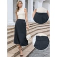 thumbnail image 2 of DARING DIVA Women's A Line Pleated Work Business Flare Skirts X-Small Dark Blue, 2 of 6