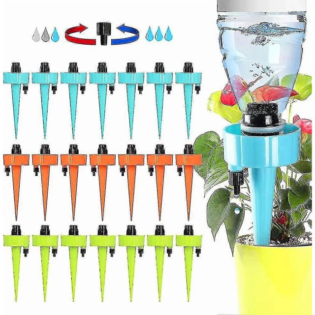 Drip Irrigation, 21 Pcs Drip Irrigation With Slow Release Watering System