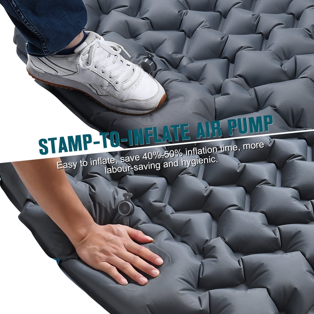 Uarter Sleeping Pad: 79 × 28 Inch Inflatable Sleeping Mat Waterproof Camping Pad Camping Mattress for Backpacking, Hiking, Traveling, Blue