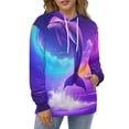 thumbnail image 4 of Vibrant Dolphin Rainbow Splash Men's Women New Sweatshirt Hoodie Men's Plus Size Sweatshirt Hooded Sweatshirt 3d Printed Street Men's Cloth, 4 of 6