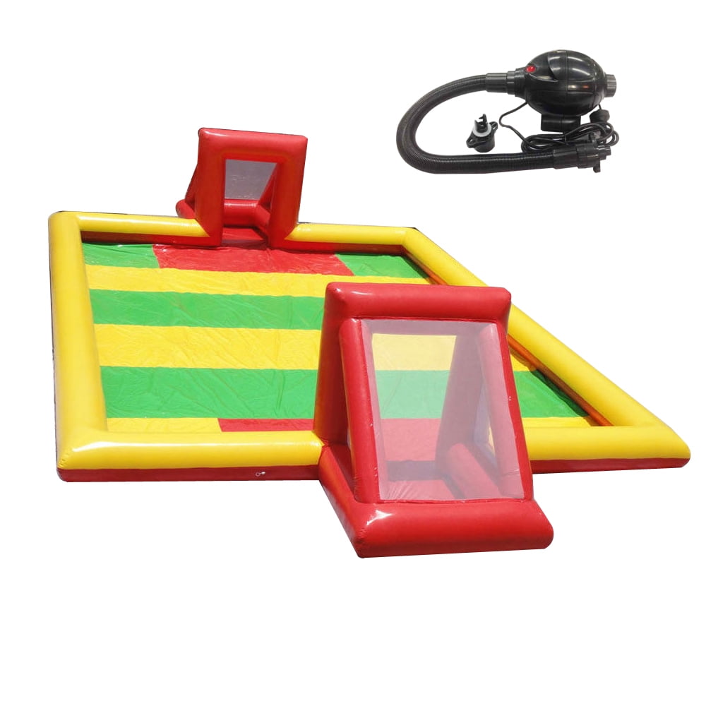 INTBUYING Inflatable Soccer Field Bounce Football Court Sport Football