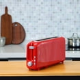 thumbnail image 3 of Red 2-Slice Slim Toaster - 10" Long Slot for Bagels & Artisan Bread, 6 Shade Settings, Cancel/Reheat/Defrost, Removable Crumb Tray, Auto Shut-Off, 3 of 8