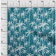 thumbnail image 2 of oneOone Cotton Poplin Teal Blue Fabric Tropical Tree Quilting Supplies Print Sewing Fabric By The Yard 56 Inch Wide, 2 of 4