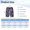 thumbnail image 4 of Cauagu Pink purple rainbow flower butterfly Print Swim Trunks for Men,Youth Boys Swim Shorts Compression Liner Beach Shorts Boys' Swimming Shorts 7-20 Years Bathing Suit-Small, 4 of 7