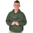 thumbnail image 3 of Alaska AK Rugged Mountain Moose Hoodie Sweatshirt Women Men Brisco Brands S, 3 of 6