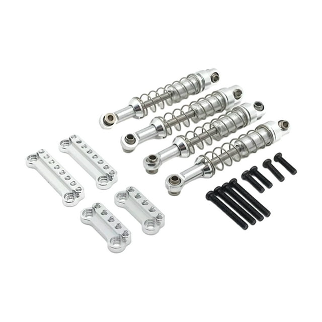 Soporte amortiguador RC Tholdsy 8 piezas 1/12 aleación de aluminio Plata
