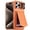 Orange, variant on Vizvera for iPhone 16 Pro Max Phone Case with [Card Holder][Sliding Camera Cover][RFID Blocking] Shockproof Rugged Wallet Case Phone-Purple