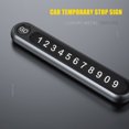 thumbnail image 4 of CARTTOU Car Temporary Parking Card Mobile Phone Number Plate Alloy Luminous for Vehicle, 4 of 8