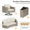 thumbnail image 2 of Jocisland 8 Seats Wicker Patio Furniture Set, Curved Sectional Sofa with Storage Table & Armrests, 2 of 9