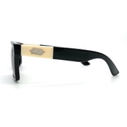 LOCS Biker Gangster Mens Male Adult OG Style Flat Top Designer Dark Sunglasses