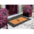 thumbnail image 4 of A1HC Natural Rubber & Coir 24x36 Monogrammed Doormat For Front Door, Anti-Shed Treated Durable Doormat for Outdoor Entrance, Heavy Duty, Low Profile, Easy to Clean, Long Lasting Front Porch Entry Rug, 4 of 7