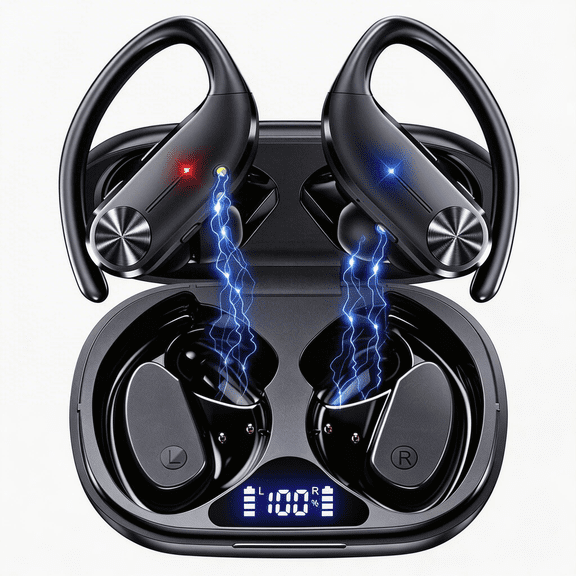 AI Translation Earbuds Real Time, 144 Languages Translator Wireless Earbud with Offline Mode/Noise Canceling - 60H Translators Headphones with APP for Travel Business, iOS & Android Support