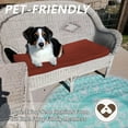 thumbnail image 4 of Snubbull 3 Pack, 36"x 18" Outdoor Patio Seat Cushions Replacement Covers Fit for 4 Pieces 4-Seater Wicker Rattan Patio Conversation Set Loveseat Chair Couch Furniture, Cover Only, Terra red, 4 of 8