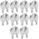 thumbnail image 2 of 10pcs 5/16 Inch M8 Stainless Steel Wire Rope Cable Clip Clamp U Bolt Saddle Fastener, 2 of 5