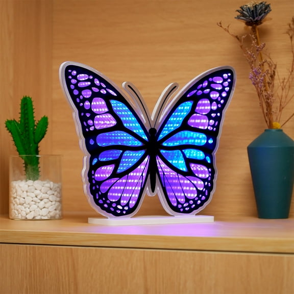 Butterfly Infinity mirror Light-(IBUTTERFLY)