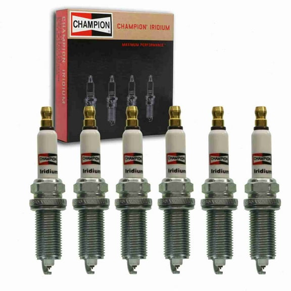 6 pc Champion 9010 Iridium Spark Plugs for REC10WMPB SP079888AB Ignition Wire Secondary Fits select: 2016-2018 TOYOTA RAV4, 2012-2016 TOYOTA CAMRY