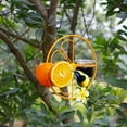 thumbnail image 6 of GIXUSIL Oriole Bird Feeder, 17 inch Hanging Metal Bird Feeder,Detached Bowl Design,Orange Fruit Feeder,Great for Garden,Outdoor,Christmas Gift, 6 of 8