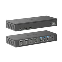 Wavlink 5K@60Hz Quad Display USB-C Docking Station, 18-in-1 Laptop Dock 100W charging for MacBook & Windows with 4 DP, 4 HDMI, 2.5G Ethernet, 3 USB3.0, 1 USB3.1, SD/TF, 1 USB-C (PD30W, No Data)