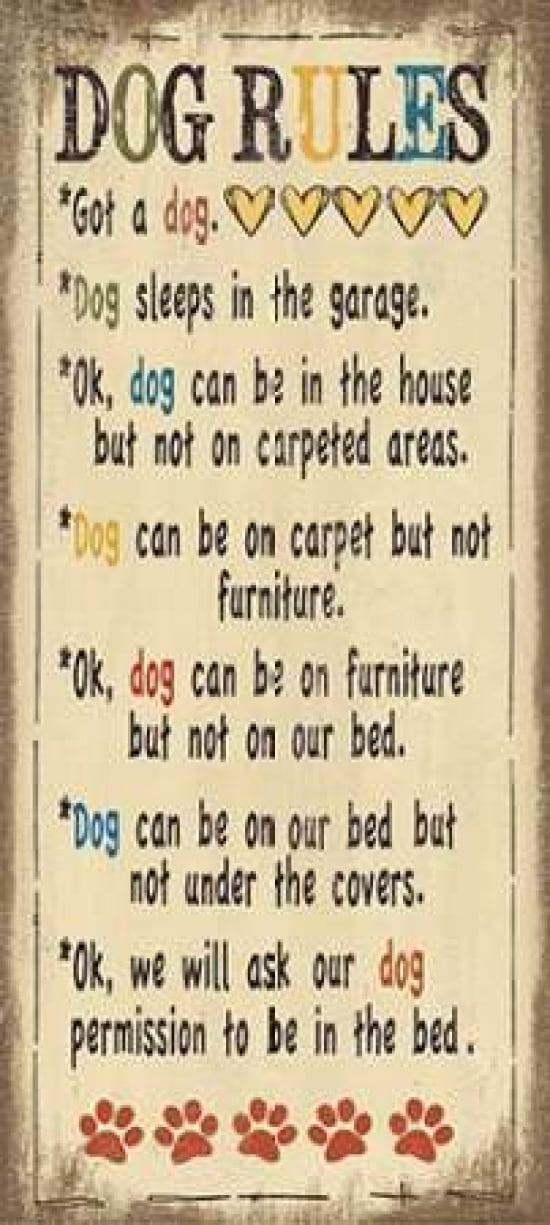 Posterazzi Dog Rule