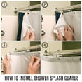 SlipX Solutions Shower Curtain Splash Guards