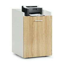 Finihen 2 Drawers Mobile File Cabinet with Wheel, Filing Cabinet for Letter Size, White