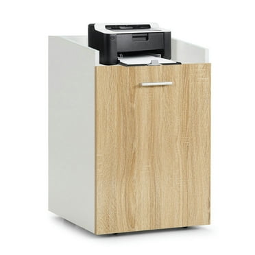 Finihen 2 Drawers Mobile File Cabinet with Wheel, Filing Cabinet for Letter Size, White