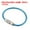 Blue, variant on 3.5 Inch Stainless Steel Wire Keychain Cable Key Ring Loop, Silver, 15 Pack
