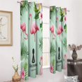 thumbnail image 3 of Tropical Flamingo Floral Pattern 2 Panels Blackout Curtains for Bedroom Living Room Drapes Kitchen Room Window Blackout Curtain Grommet, 3 of 6
