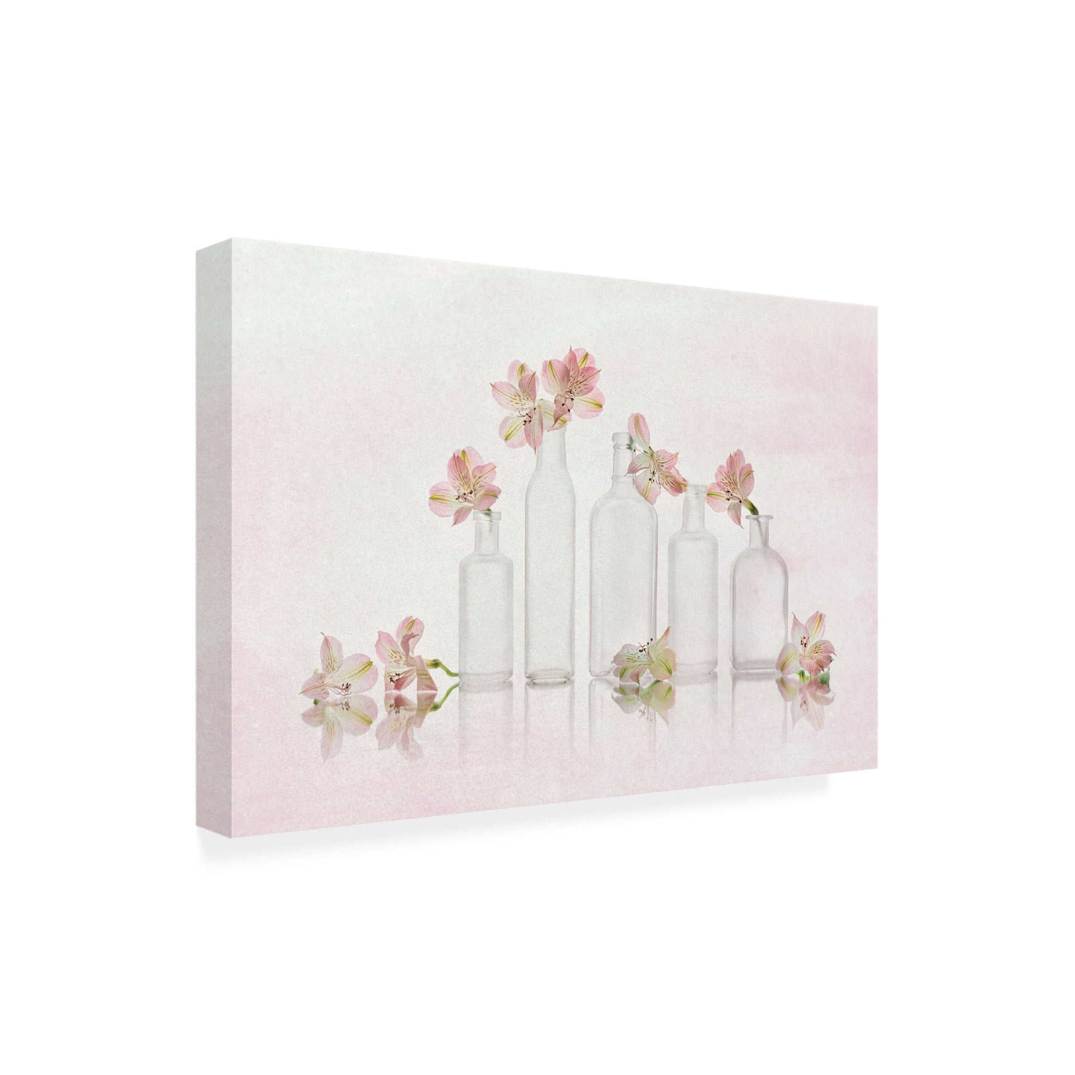 Canvas Wall Art - Lydia Jacobs 'Peruvian Lily Gethering' Wall Art for Living Room, Bedroom, or Office Décor by Trademark Fine Art - 32 x 22 Inches