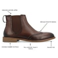 thumbnail image 4 of Thomas & Vine Mens Watson Wide Width Tru Comfort Foam Pull-on Wingtip Chelsea Boot, 4 of 7