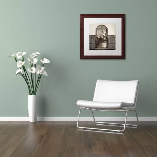 Trademark Fine Art "Cordoba I" Canvas Art by Alan Blaustein, White Matte, Wood Frame