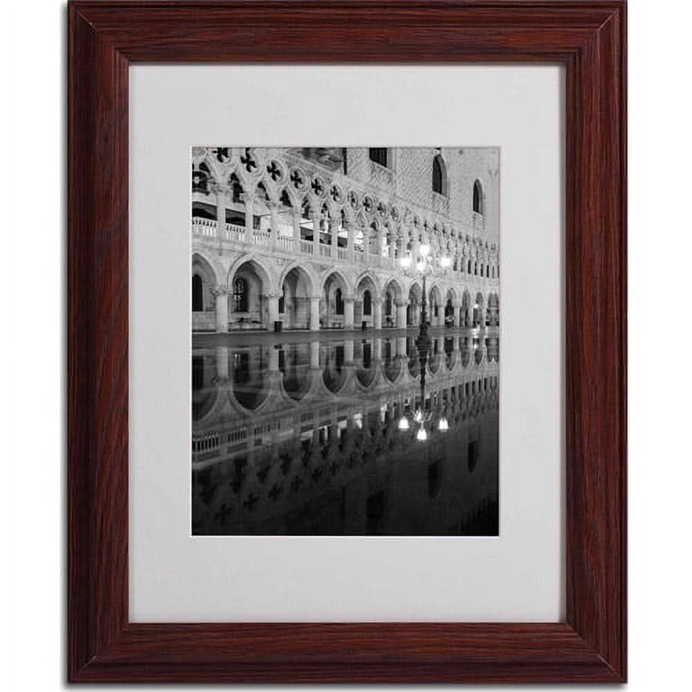 Matted art under acrylic in a wood framed