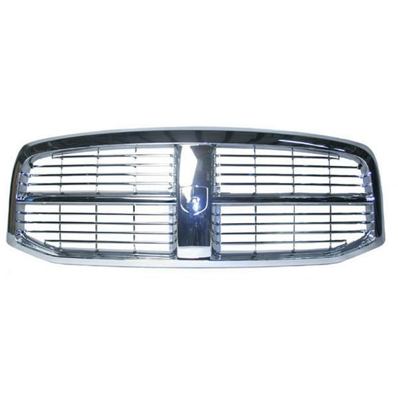 New Aftermarket  Premium Fit Chrome Front Grille 55077778AF fits 2006-2008 Dodge Ram 1500