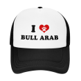 thumbnail image 2 of I Heart Bull Arab Dog Love Pets Funny Trucker Hat Baseball Cap Unisex, 2 of 5