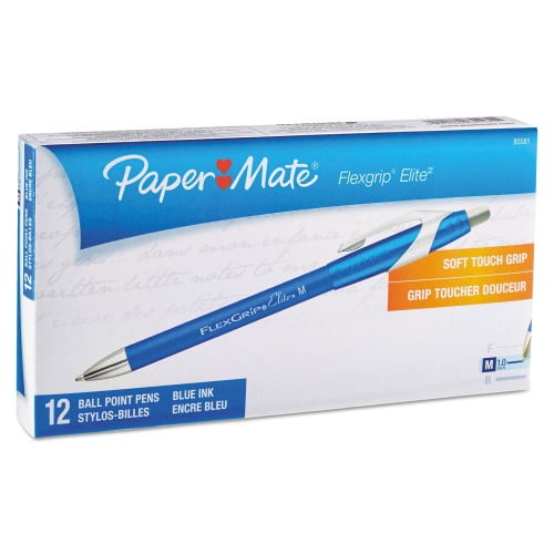 FlexGrip Elite Ballpoint Pen, Retractable, Medium 1 mm, Blue Ink, Blue Barrel, Dozen FlexGrip Elite Ballpoint Pen, Retractable, Medium 1 mm, Blue Ink, Blue Barrel, Dozen