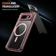 thumbnail image 2 of Magnetic for Google Pixel 8 Case, [Fit for MagSafe] [Never Yellowing] [Military Grade Rugged Durable Protection] Back Slim Clear Wireless Charging Shockproof Premium Phone Case,Pink, 2 of 7