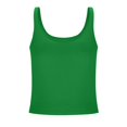 thumbnail image 4 of Womens U-Neck Tank Tops with Built in Bra Racer Back Cami Slim Fitted Tanks Sleeveless T Shirt Solid Color Camis Summer Basic Tank Athletic Yoga Running Camisole 2025 Trendy Sexy Outfit, 4 of 6