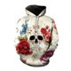 thumbnail image 3 of Nueva sudadera con capucha de calavera con estampado 3D, tendencia callejera, sudadera de moda urbana para hombre, suéter informal de otoño, tops de gran tamaño, 3 of 5