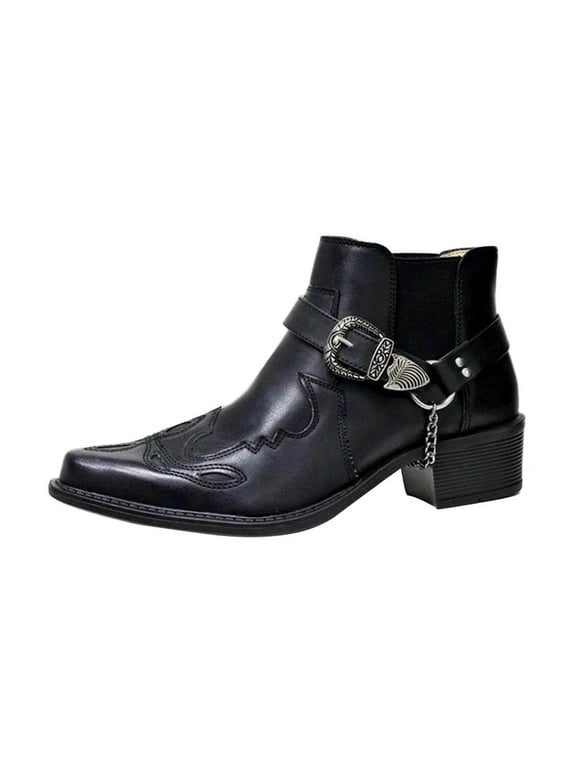 Men's Leather Dress Boots