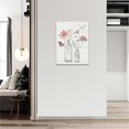 thumbnail image 4 of Floral Bathroom Wall Art Rustic Vase Flower Butterfly Pictures Wall Decor Farmhouse Country Flower Botanical Canvas Prints Painting Modern Home Framed Artwork for Restroom Bedroom 12"x16", 4 of 6