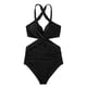 thumbnail image 3 of WILLBEST Traje de Baño Para Mujer, Traje de Baño de Cintura Alta Con Barriga, Monokini Cruzado Con Lazo En La Espalda, Traje de Baño de 1 Pieza, 3 of 3