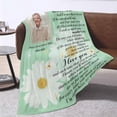 thumbnail image 4 of Custom Memorial Blanket with Photos for Loss of Mom Dad Son Daughter Customized Memory Gift of Departed Loved Ones Blankets, 4 of 5