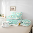 thumbnail image 6 of Castle Fairy 7-Piece King Bedding Set: Teens White Daisy Polka Dots Spring Garden Microfiber Decor, 6 of 8